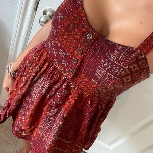 Forever 21 Bordeaux printed mini dress